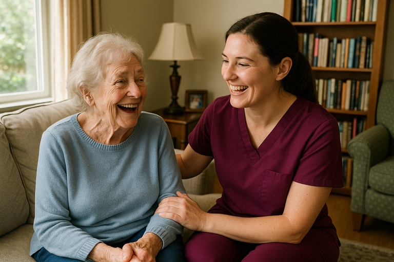 our caregivers make the clients very happy